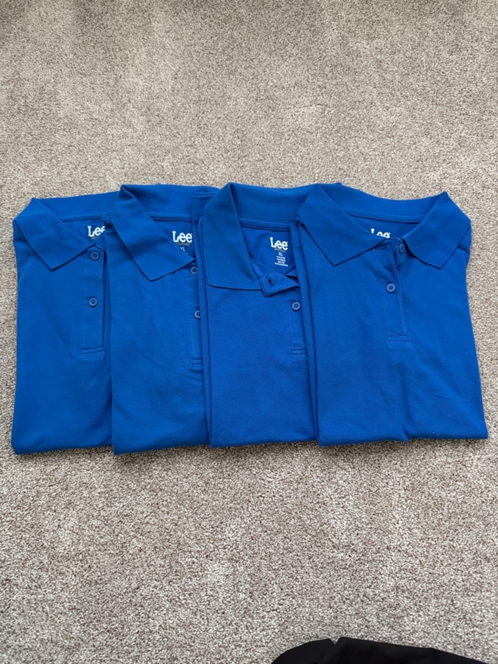 Lee Royal Blue Polo- 4 Sold Together or Individually (Set of 4)